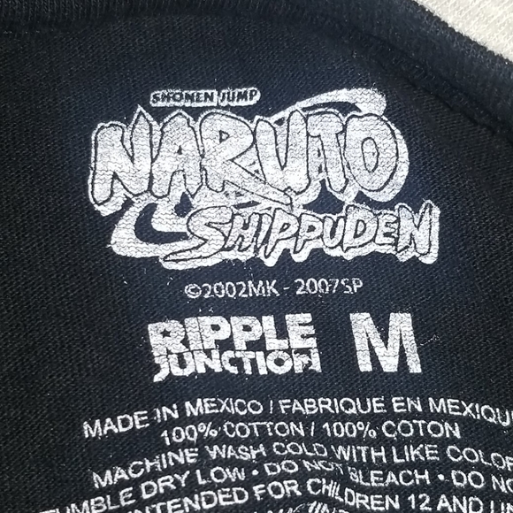 Naruto Shippuden Black Mens Shirt Medium - Picture 3 of 3